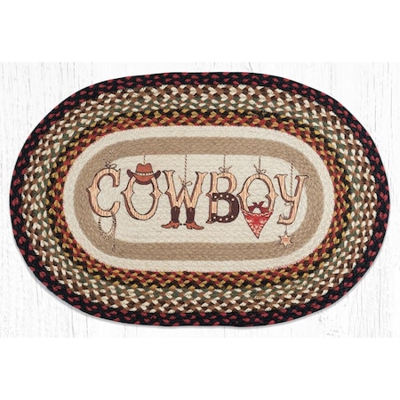 Palacedesigns 20 x 30 in. OP-19 Cowboy Oval Patch PA3374682